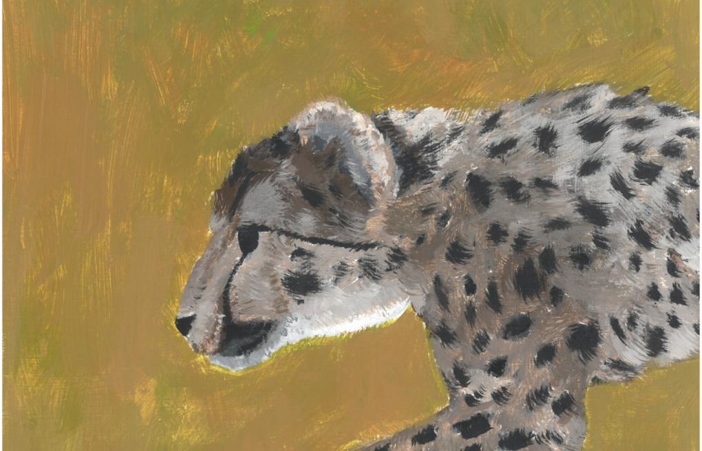6. Klasse: Tiere malen (Acrylfarben)