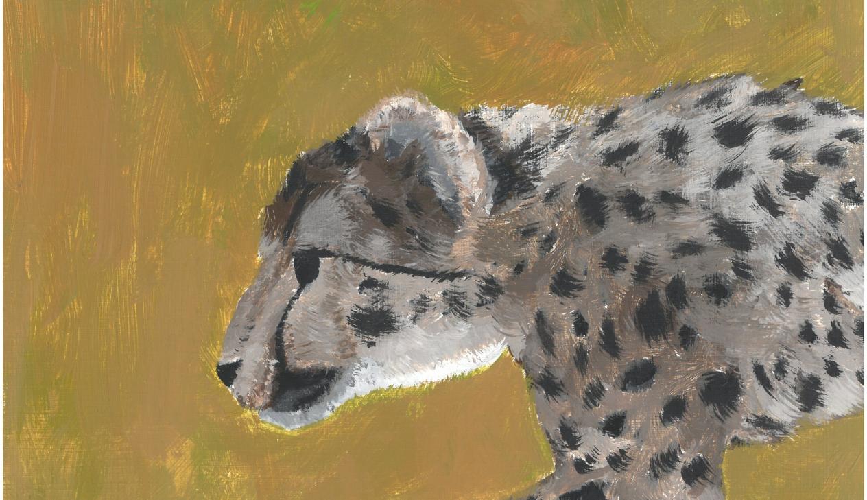6. Klasse: Tiere malen (Acrylfarben)