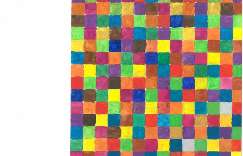 6. Klasse: Zufallsbild (Deckfarben)