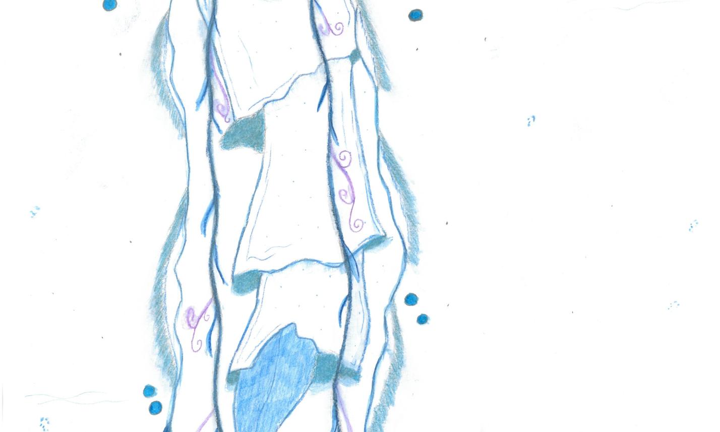 9. Klasse: Qualle (Aquarell)
